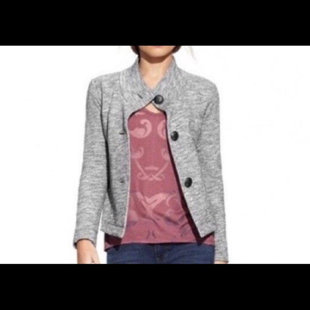 CABI hourglass Sweatshirt Jacket Gray size Medium